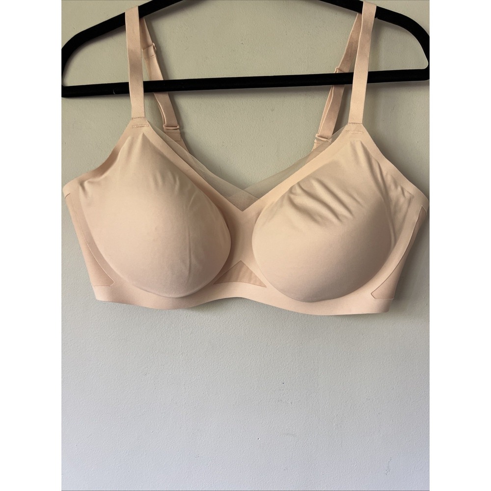 Honeylove Women's Crossover Wire Free Bra Sand Size XL 38D/DD